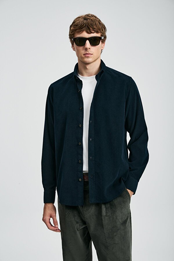 112010682 Drew Erkek Basic Gömlek Regular Fit Erkek Gömlek