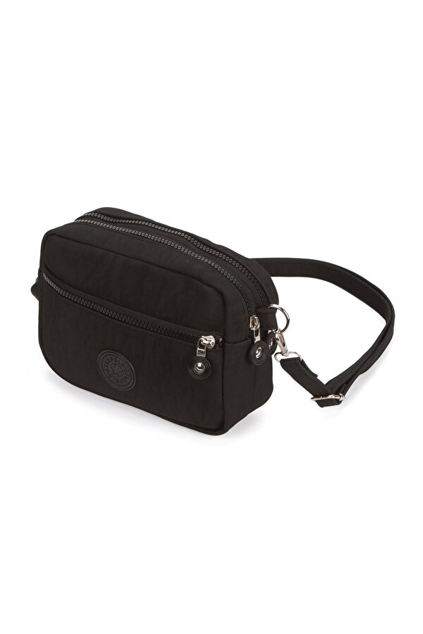 2 Adet Omuz Çantası Çapraz Askılı Günlük Üç Bölmeli Siyah ve Vizon Kadın Çanta