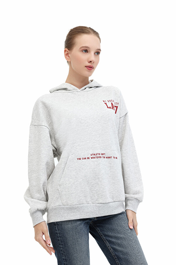 WL 17LAYUT BTS-K5 5PR Gri Kadın Sweatshirt