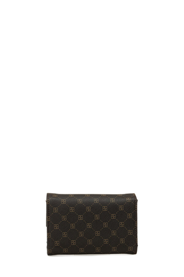MID MONOGRAM KAPAK 5PR Kahverengi Kadın Cüzdan