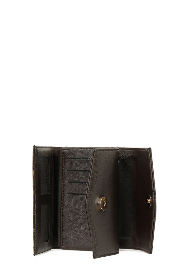 MID MONOGRAM KAPAK 5PR Kahverengi Kadın Cüzdan