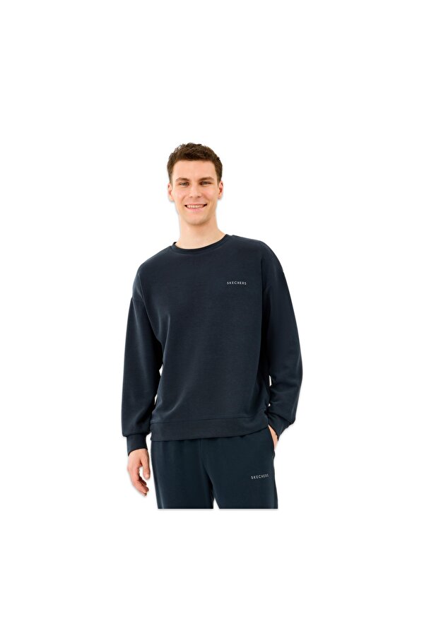 S2510041 M Loose Crewneck Sweat Siyah Erkek Sweatshirt