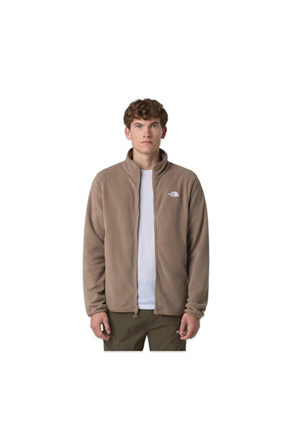 Nf0A8D0R M Glacier Fleece Jacket Kahverengi Erkek Outdoor