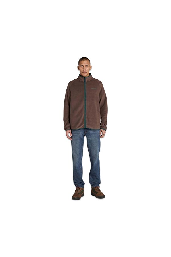 Tb0A2Q7C Polartec 100 Full Zip Fleece Ceket Kahverengi Erkek Ceket