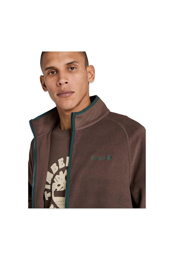 Tb0A2Q7C Polartec 100 Full Zip Fleece Ceket Kahverengi Erkek Ceket