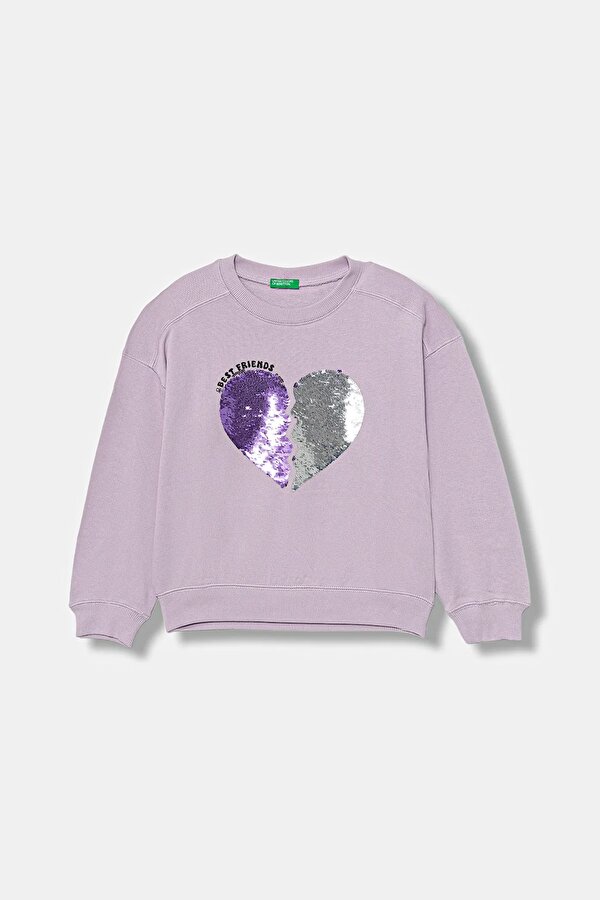 Kız Çocuk Sweat 3J68C10QI LİLA