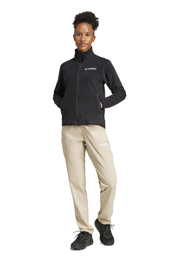 W MT ESS FZ FL Siyah Kadın Polar