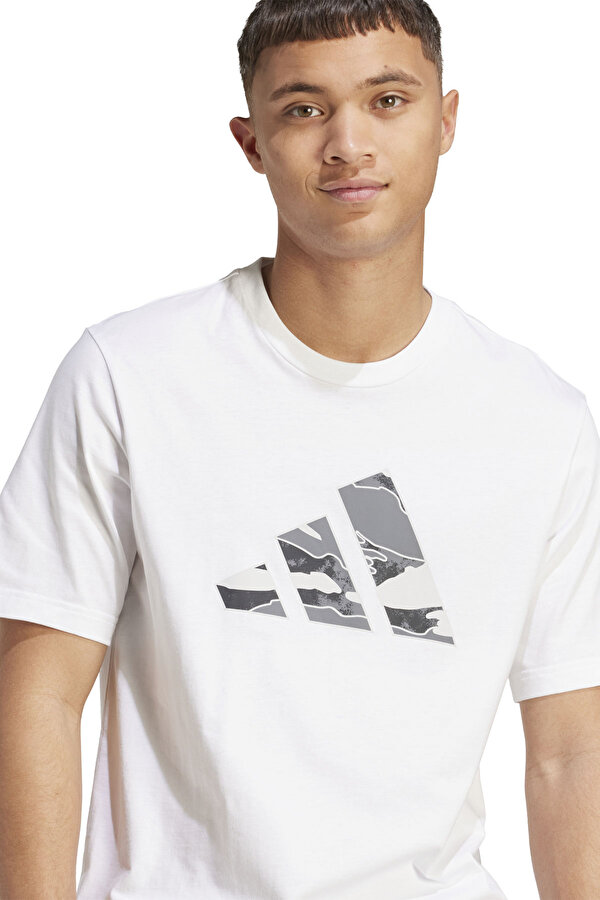 M CAMO LOGO T Beyaz Erkek Kısa Kol T-Shirt