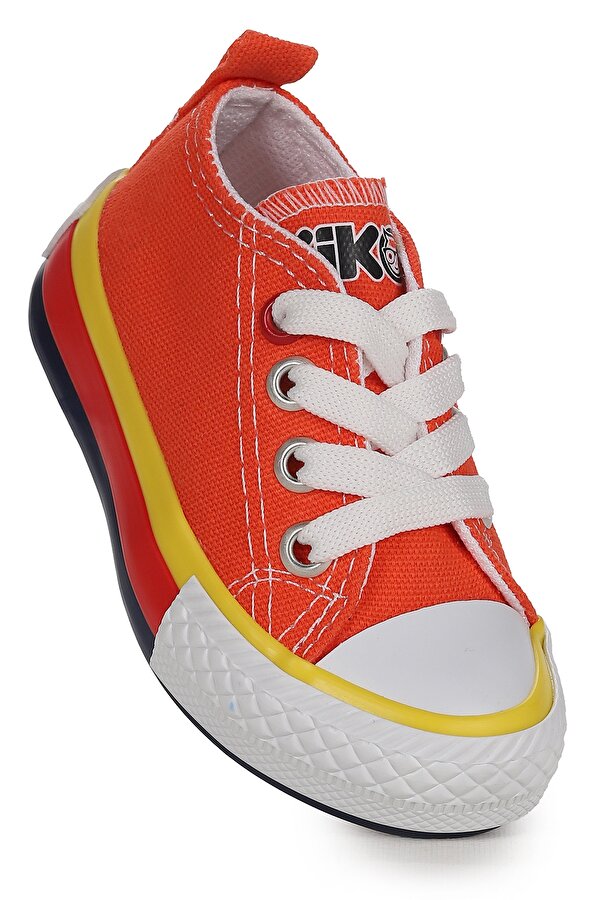Tinna Bağcıklı Erkek Bebek Keten Spor Ayakkabı Turuncu