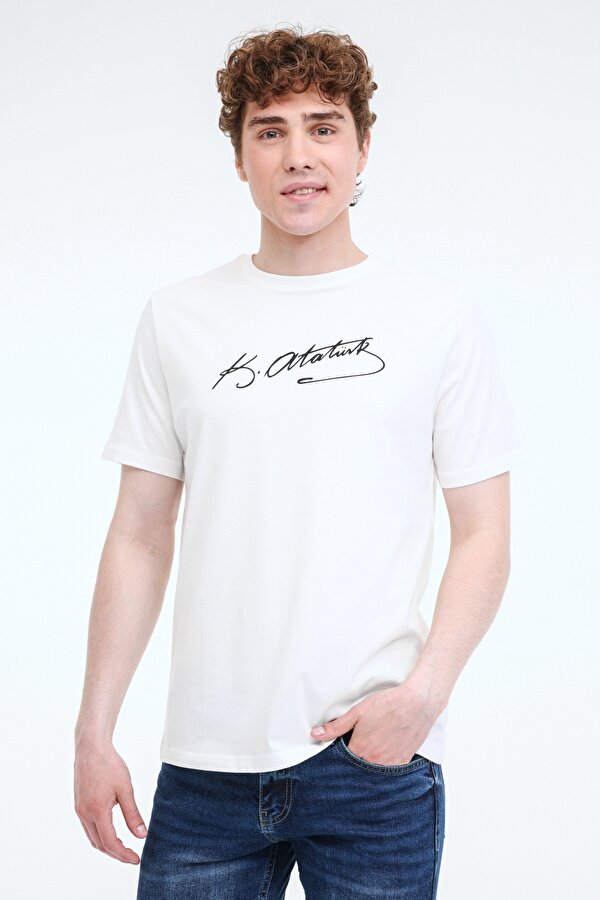 UL 11ATA-Y50 5FX Beyaz Unisex Kısa Kol T-Shirt