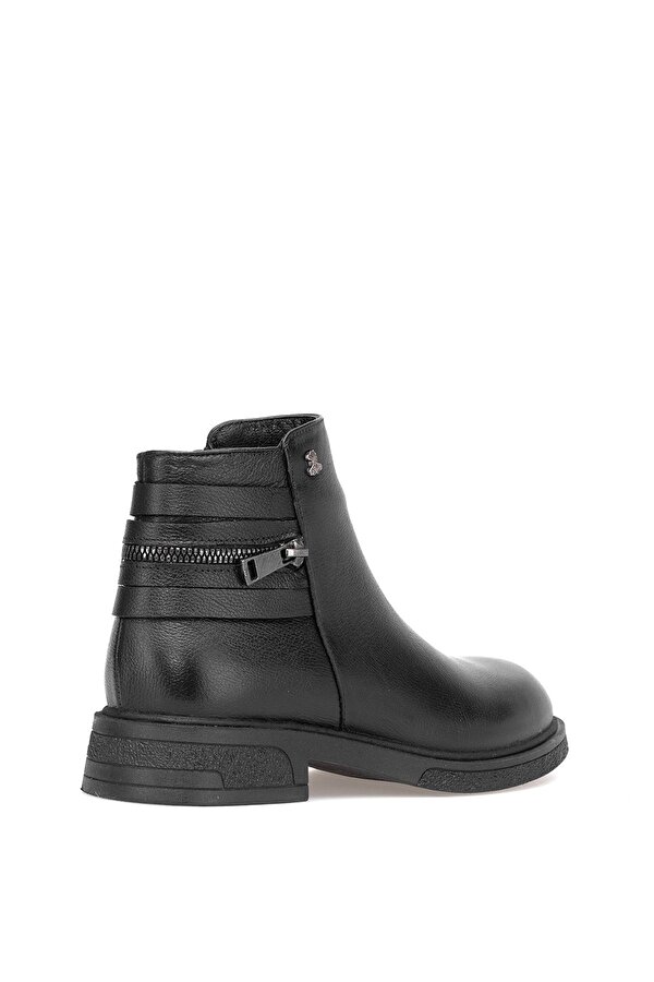 2551022K Kadın Hakiki Deri Klasik Bot Siyah