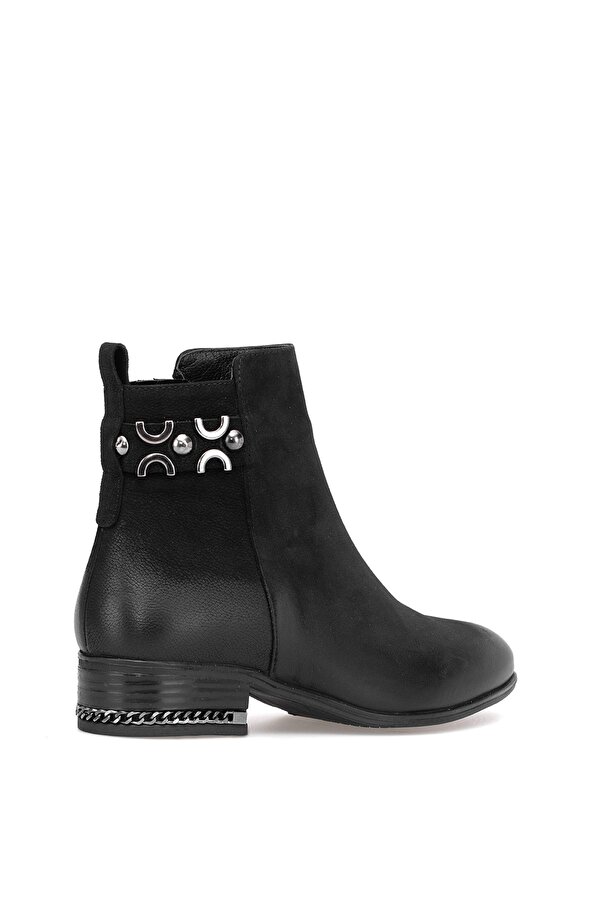 2152712K Kadın Hakiki Deri Klasik Bot Siyah