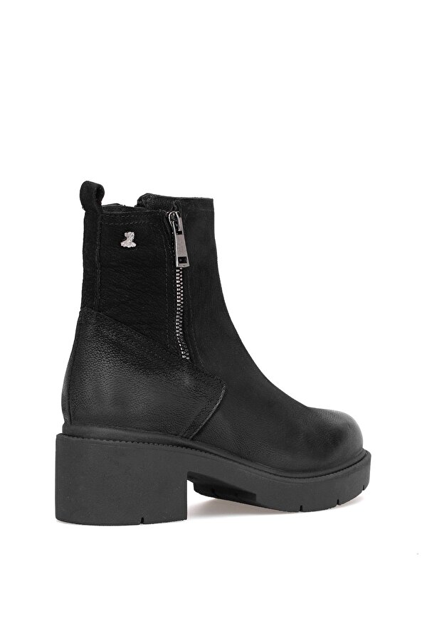 2454601K Kadın Hakiki Deri Klasik Bot Siyah
