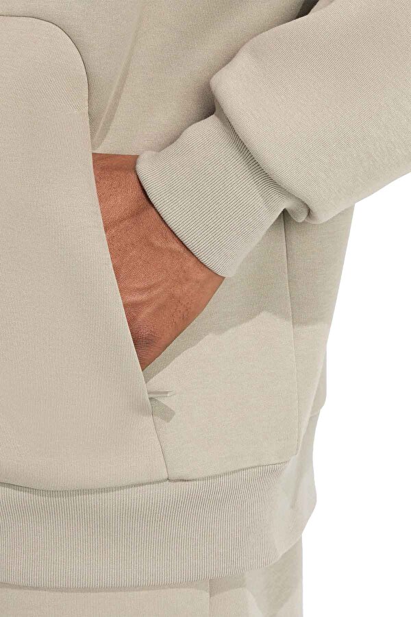 M FI 3S FZ Gri Erkek Fermuarlı Sweatshirt