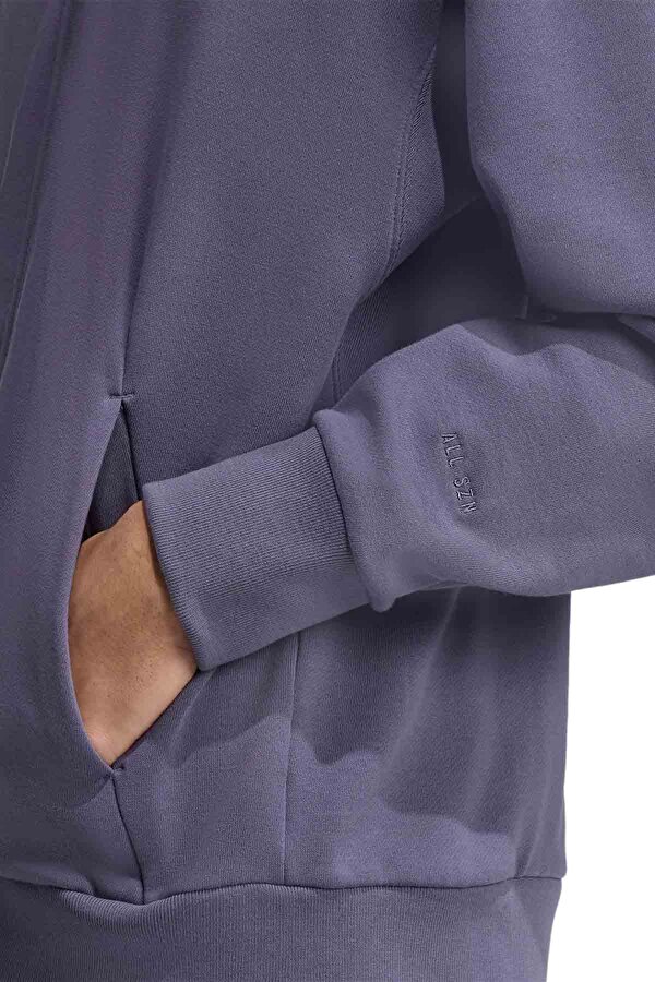 M A SZN FT FZ Lacivert Erkek Fermuarlı Sweatshirt