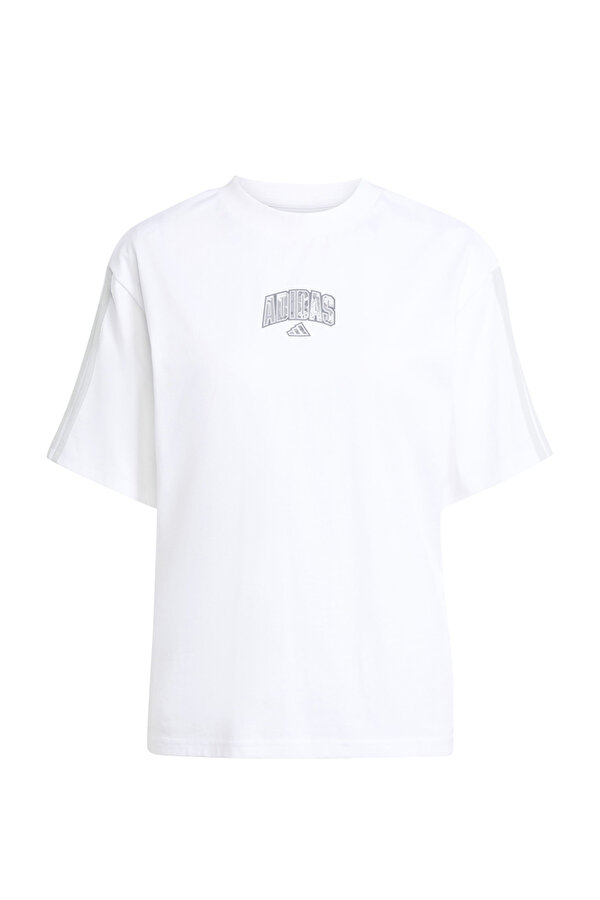 W CAMO T 2 Beyaz Kadın Kısa Kol T-Shirt