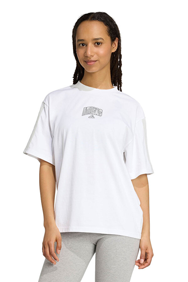 W CAMO T 2 Beyaz Kadın Kısa Kol T-Shirt