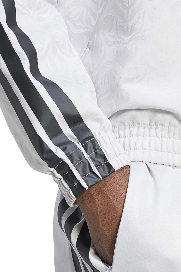 M TIRO WV TT Q3 Gri Erkek Fermuarlı Sweatshirt