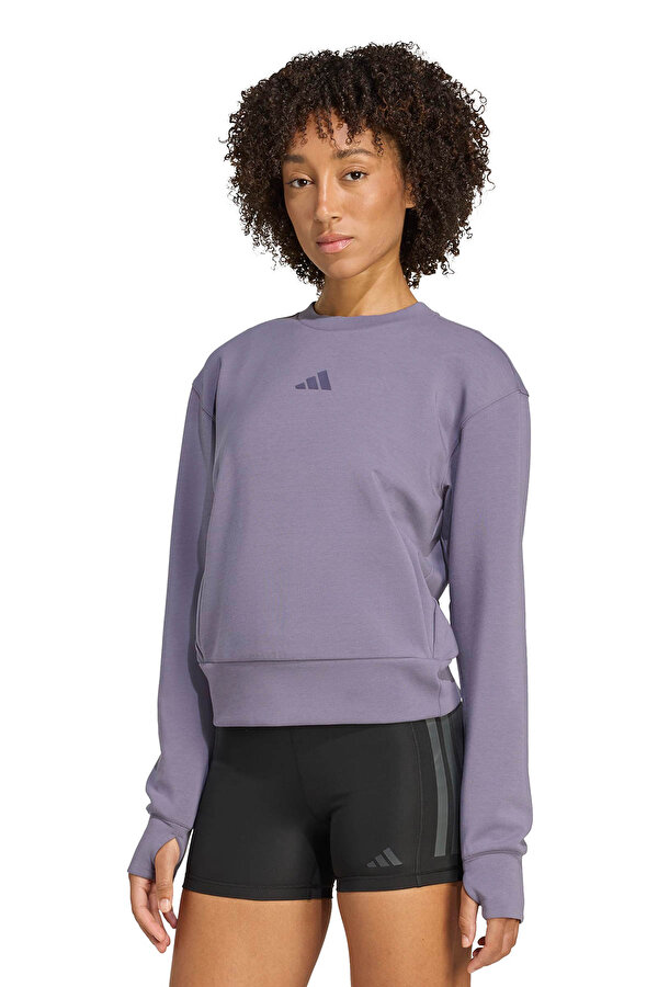 D4T KNIT CREW Lacivert Kadın Sweatshirt