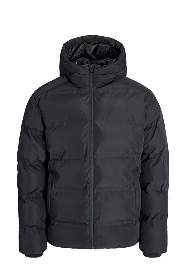 JJESOHO PUFFER HOOD SN Siyah Erkek Mont