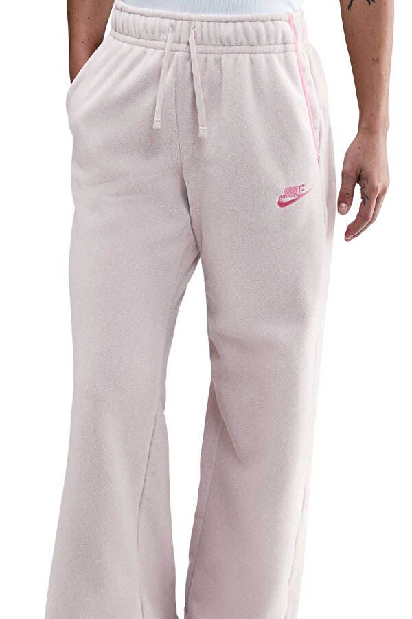 W NSW CLUB FLC CZY MR WID Bej Kadın Eşofman Altı