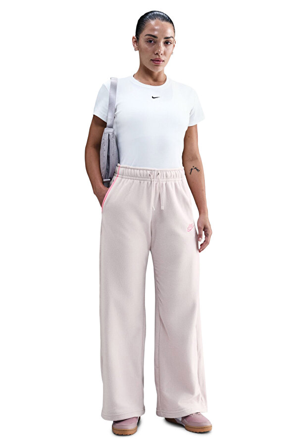 W NSW CLUB FLC CZY MR WID Bej Kadın Eşofman Altı