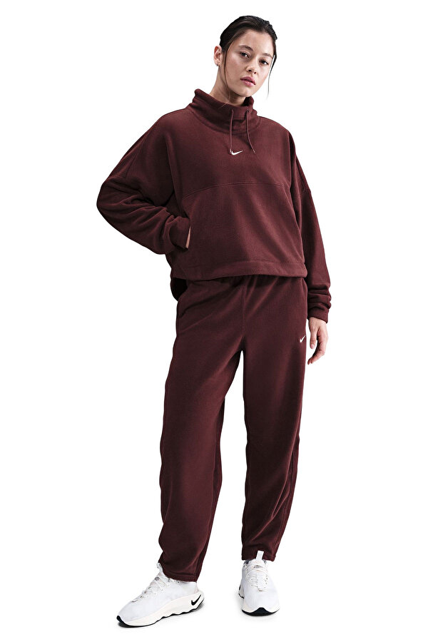 W NK ONE TF TOP POLAR Bordo Kadın Sweatshirt