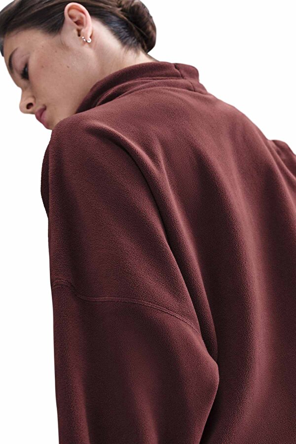W NK ONE TF TOP POLAR Bordo Kadın Sweatshirt