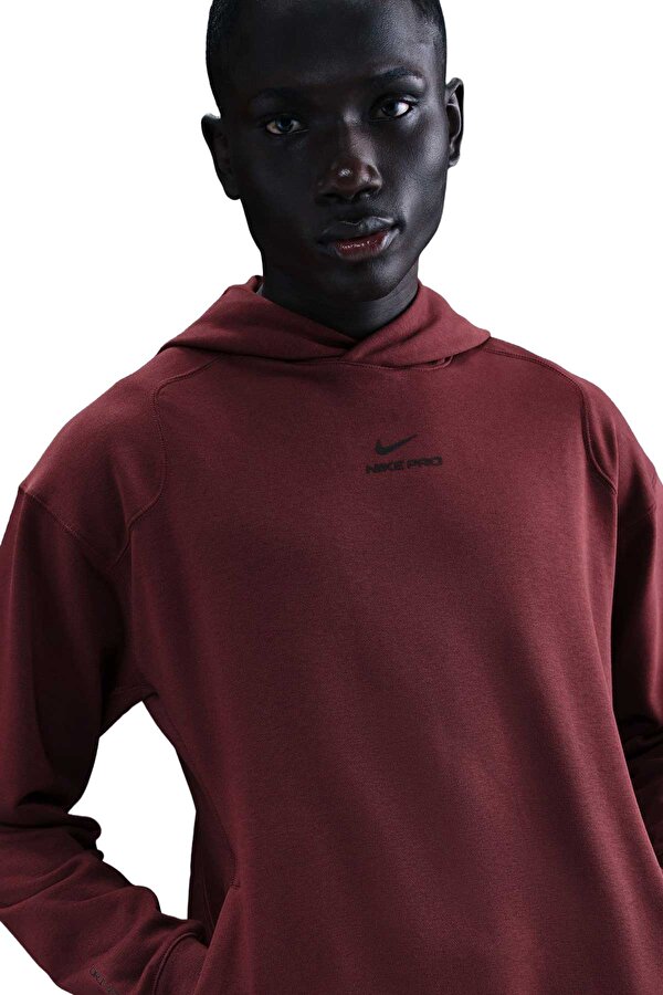 M NP DF NPT MIDLAYER HOOD Bordo Erkek Sweatshirt