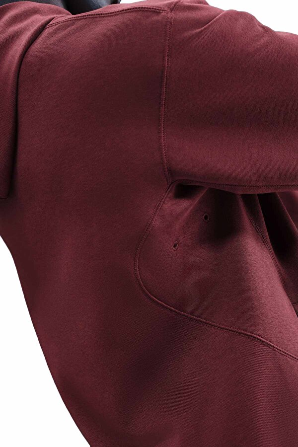 M NP DF NPT MIDLAYER HOOD Bordo Erkek Sweatshirt