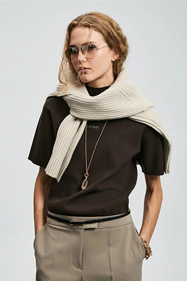 Jessıca Kadın Kolsuz Kazak 122090039