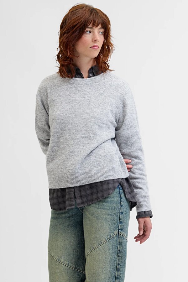 Jxevi Crew Neck Knit Kadın Kazak - 2 Al 1 öde