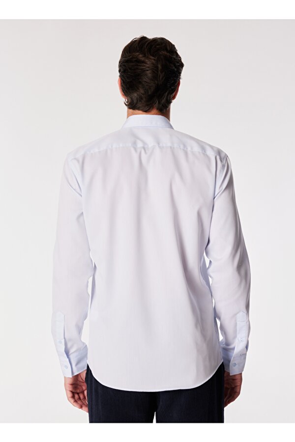 Açık Mavi Basic Erkek Non-Iron Gömlek F4WM-GML 2851