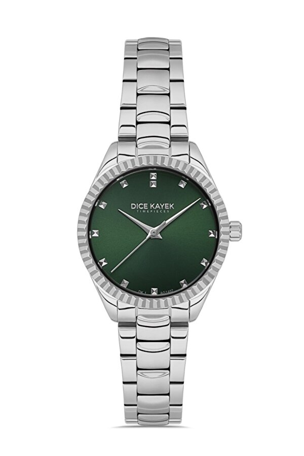 DK.1.AG1402.02 Çelik Kordon Çelik Kasa 5 ATM Suya Dayanıklı Metalik Renk Kadın Kol Saati