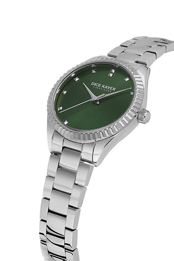 DK.1.AG1402.02 Çelik Kordon Çelik Kasa 5 ATM Suya Dayanıklı Metalik Renk Kadın Kol Saati