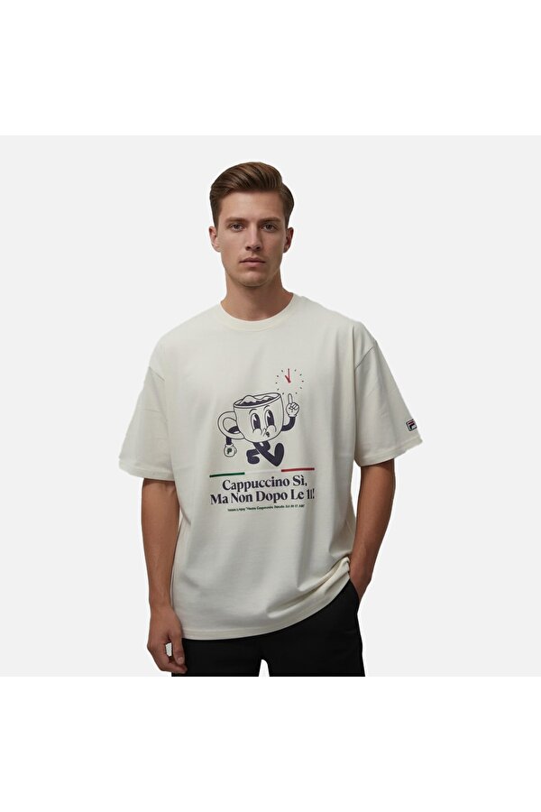 Erkek T-Shirt Navigli Caffé Relaxed Graphic Fam1087.10010