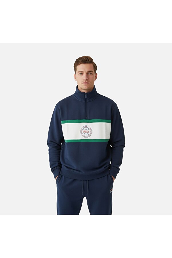 Erkek Yarım Fermuar Sweatshirt  Parella Loose Half-Zip Fam1113.53029