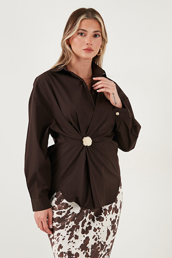 Bayan Gömlek 6834990 KAHVE