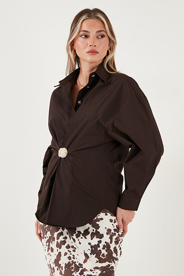 Bayan Gömlek 6834990 KAHVE