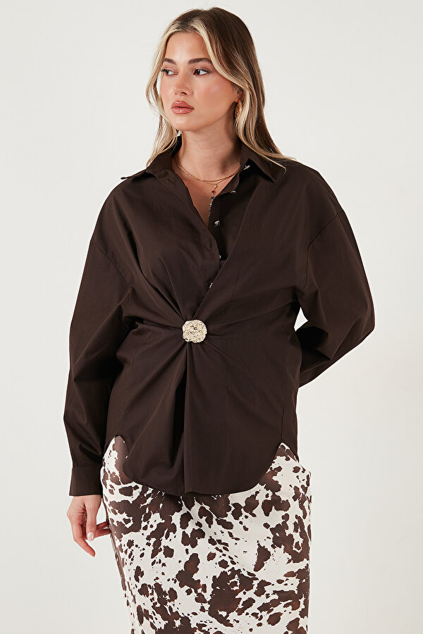 Bayan Gömlek 6834990 KAHVE