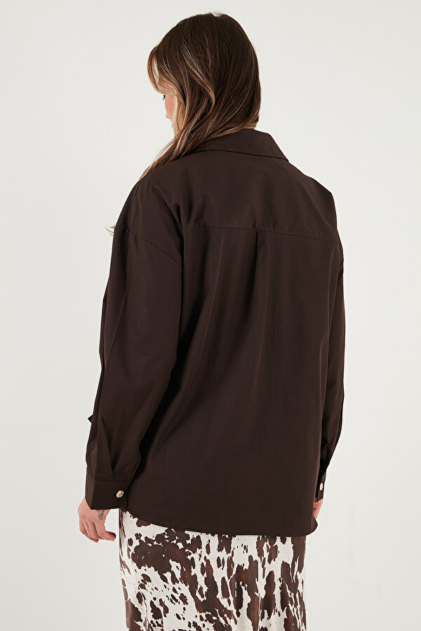 Bayan Gömlek 6834990 KAHVE