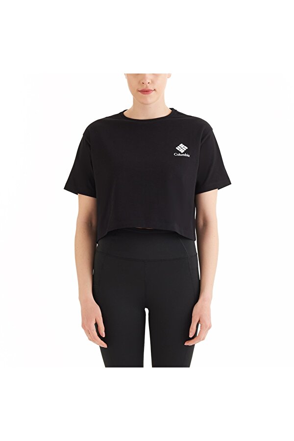 CSC Framed Halftone Logo Kadın Kısa Kollu Tişört