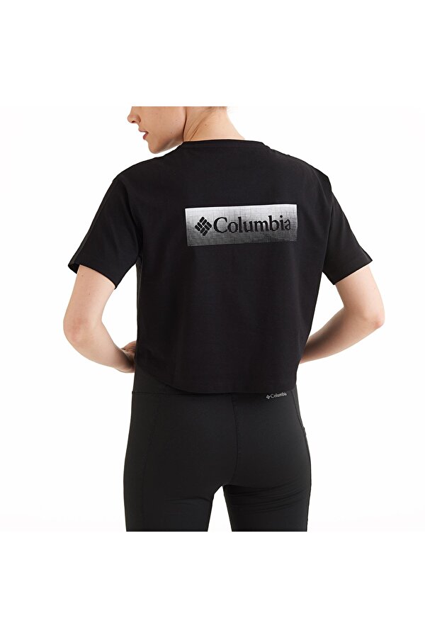 CSC Framed Halftone Logo Kadın Kısa Kollu Tişört