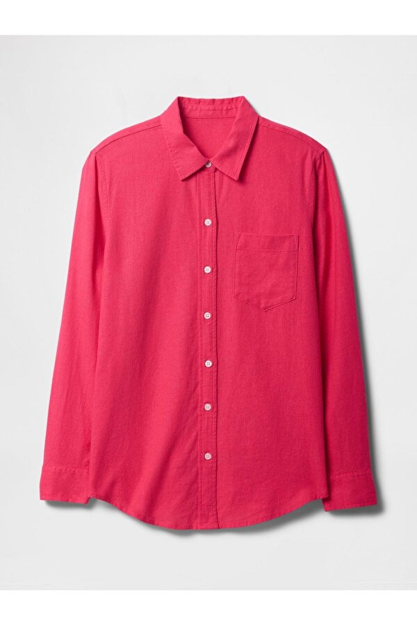 V-LINEN Easy Shirt - Beachy Kadın Gömlek