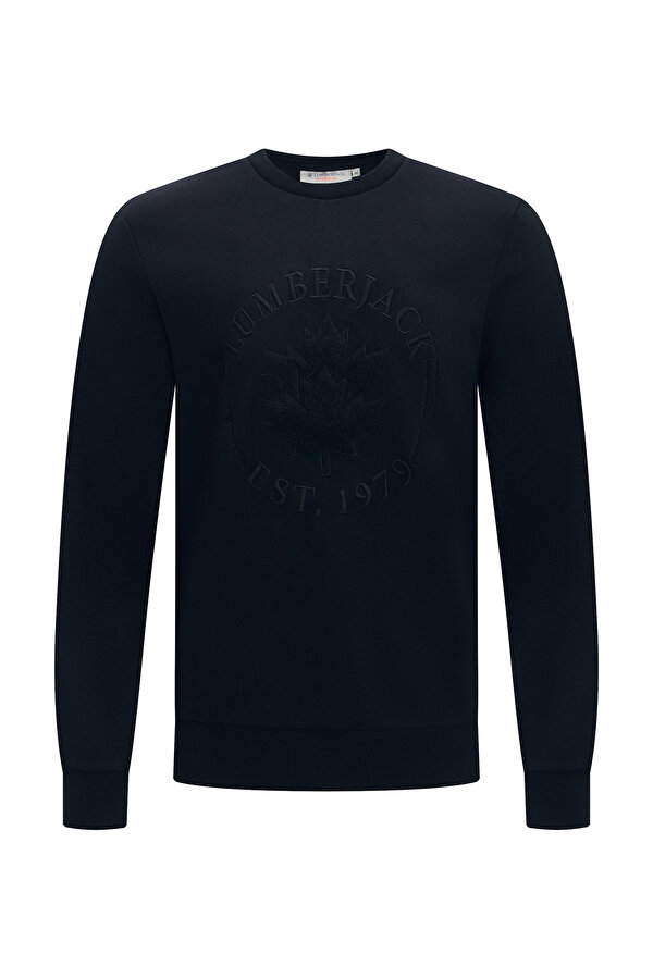  Lumberjack Crewneck Embroidery Logo Черный