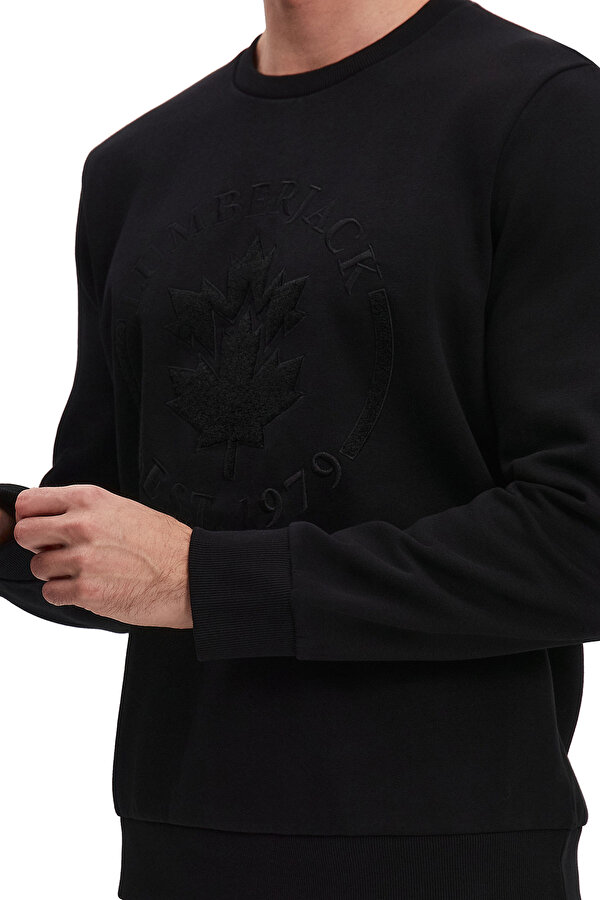  Lumberjack Crewneck Embroidery Logo Черный