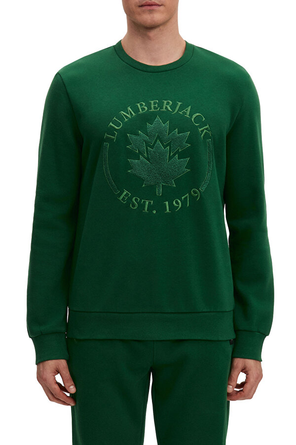  Lumberjack Crewneck Embroidery Logo Зеленый 008