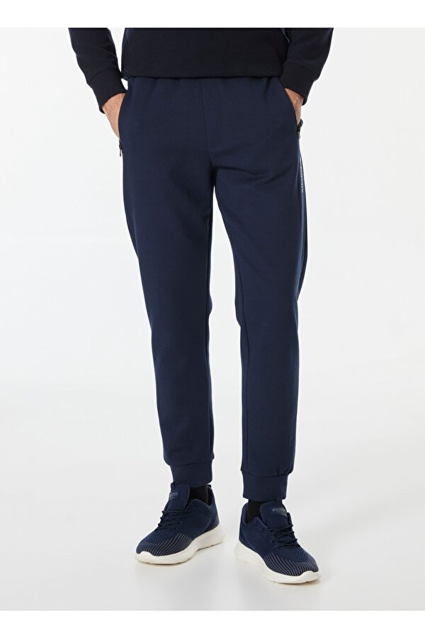 D4WM-EA3227 Lacivert Jogger Düz Erkek Eşofman Altı