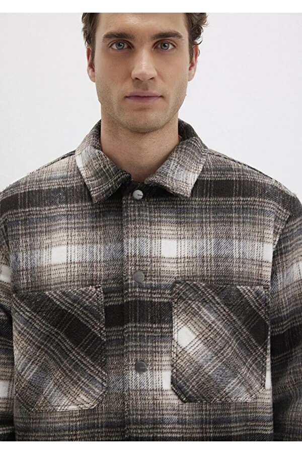 Erkek Kareli Gömlek Ceket M0110745-91228