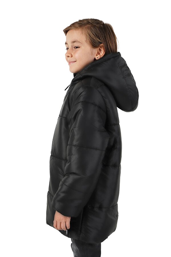 İçi Kürklü Su ve Rüzgar Geçirmez Erkek Çocuk Mont